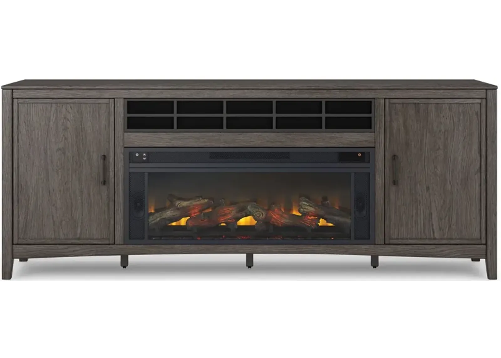 Montillan 84" TV Stand with Electric Fireplace