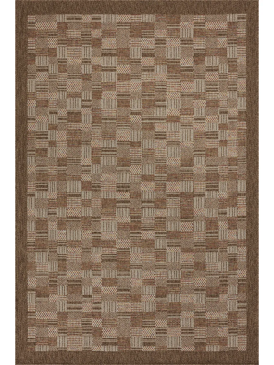 Merrick MER-04 Chestnut / Fiesta 6''3" x 9''2" Rug by Loloi II