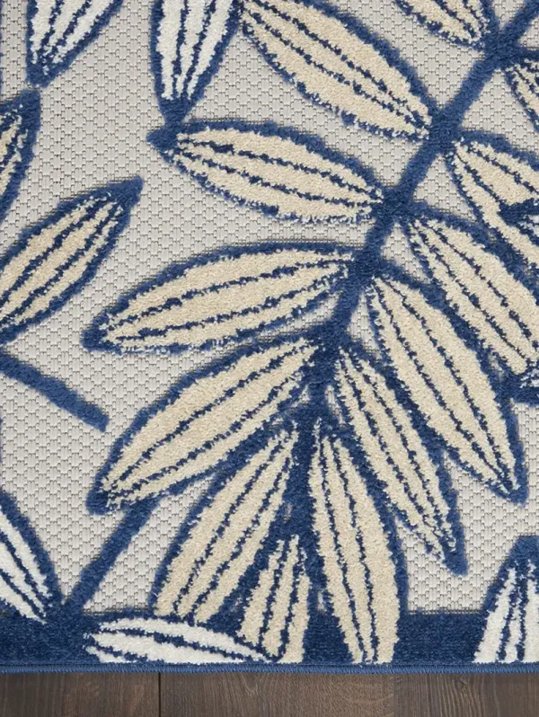 Aloha ALH18 Ivory/Navy 5'3" x 7'5" Rug