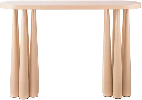 Titan Peach Rose Glossy Console Table