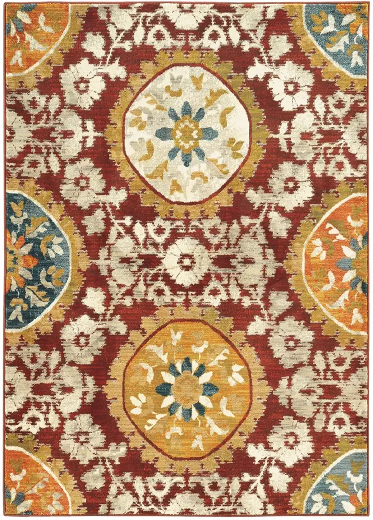 Sedona 1'10" x 3' Red Rug