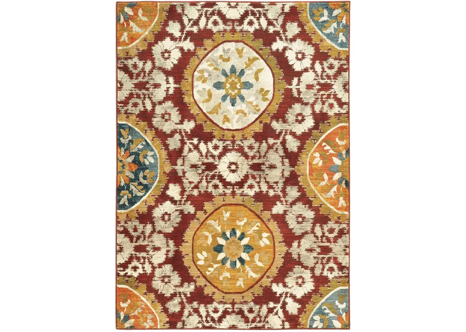 Sedona 1'10" x 3' Red Rug