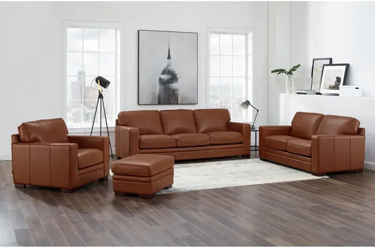 Dillon Top Grain Leather Loveseat