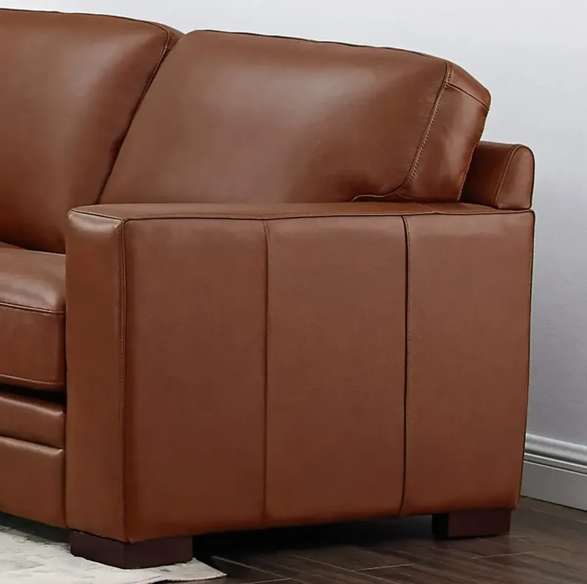 Dillon Top Grain Leather Loveseat