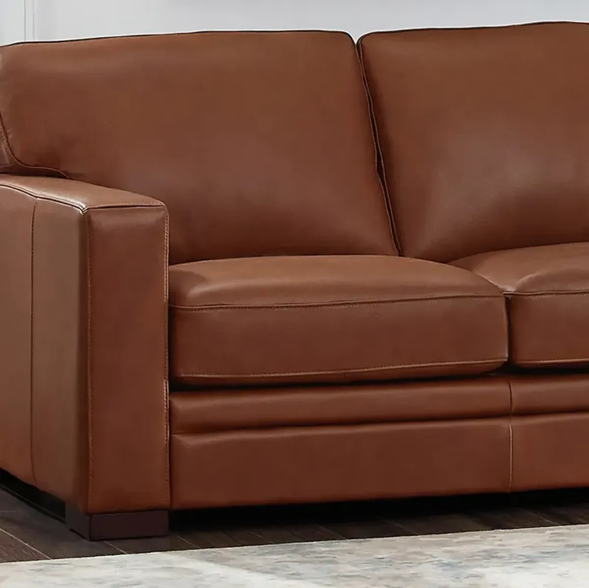 Dillon Top Grain Leather Loveseat