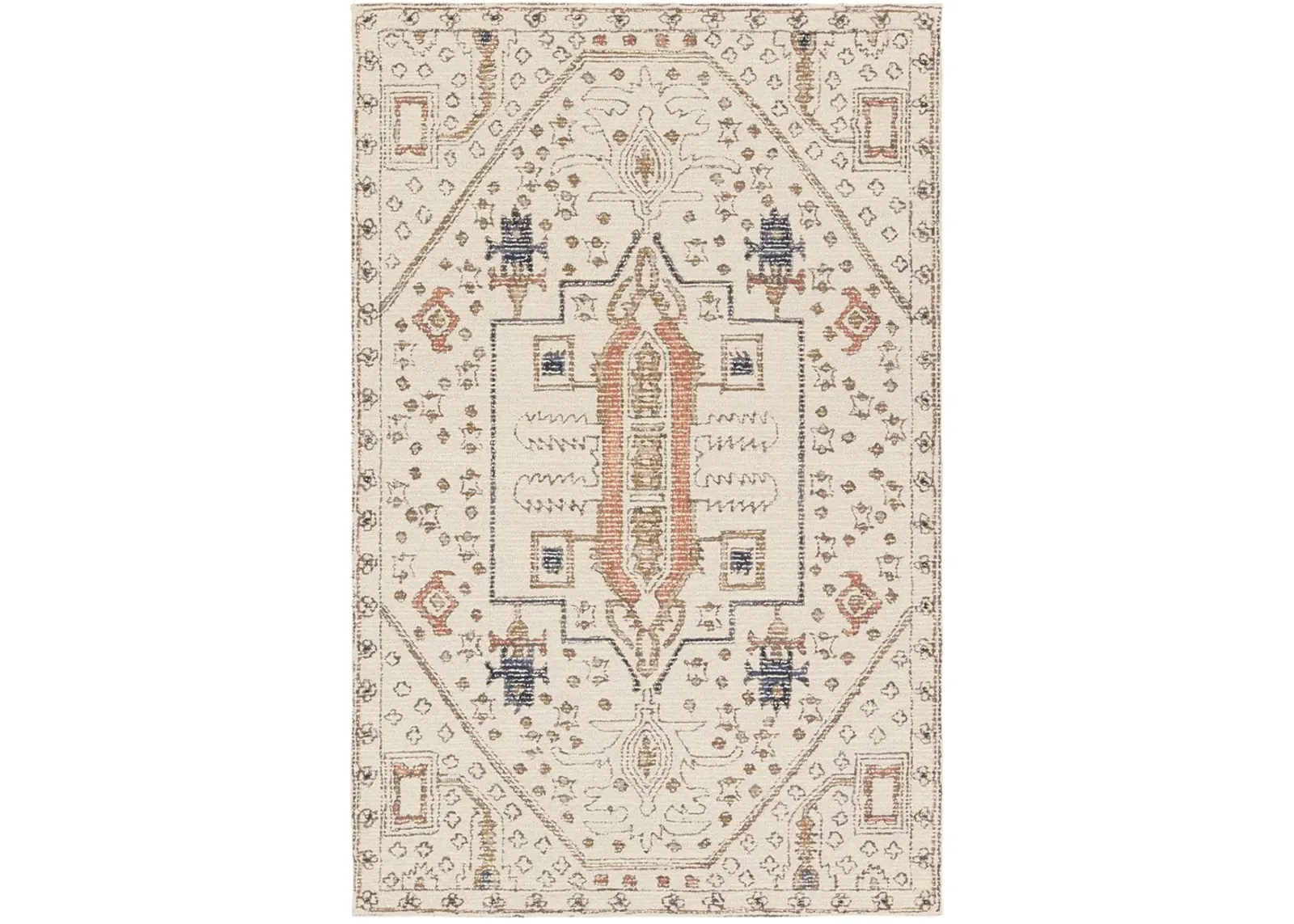 Cardamom Dahir White 9' x 12' Rug