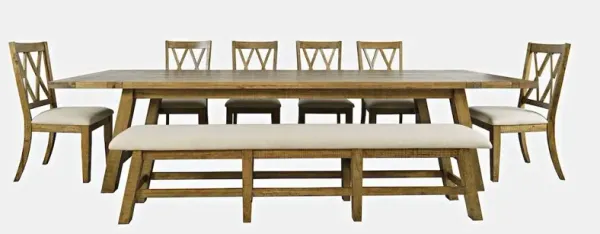 Jofran Solid Wood 127 Extendable Dining Set