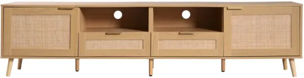 Merax Modern Farmhouse Media Console TV Cabinet for Living Room