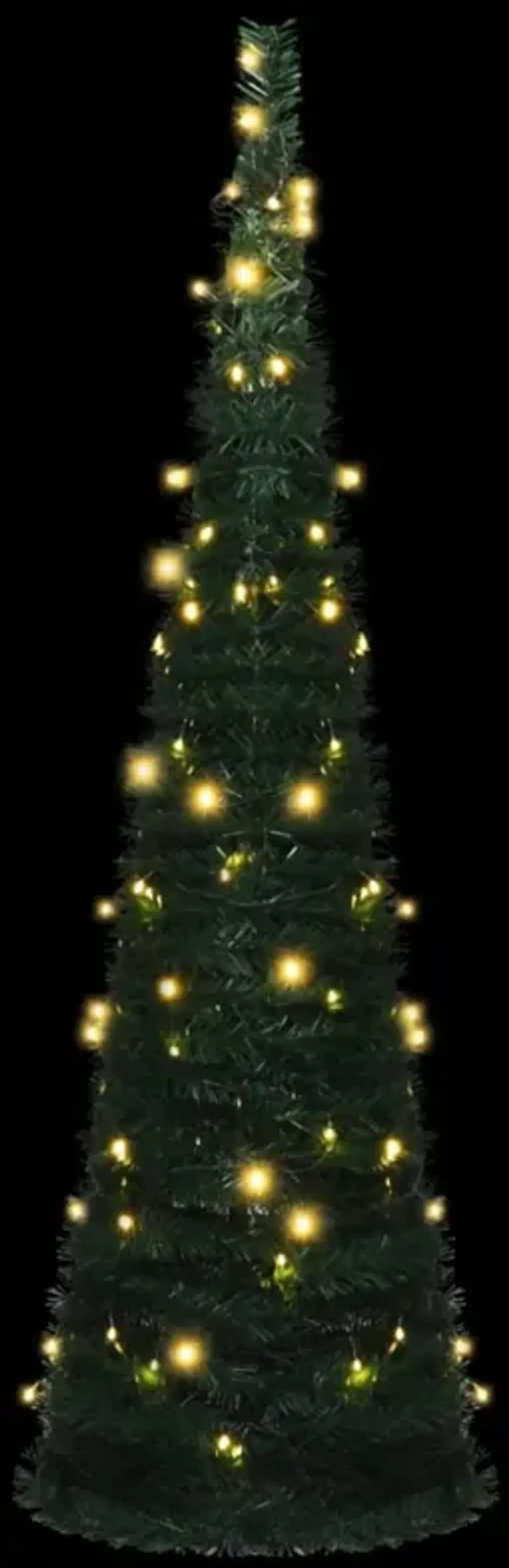 vidaXL Pop-up String Artificial Christmas Tree with LED Green 59.1"