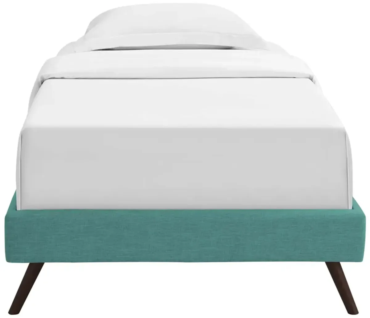 Modway - Loryn Twin Fabric Bed Frame with Round Splayed Legs