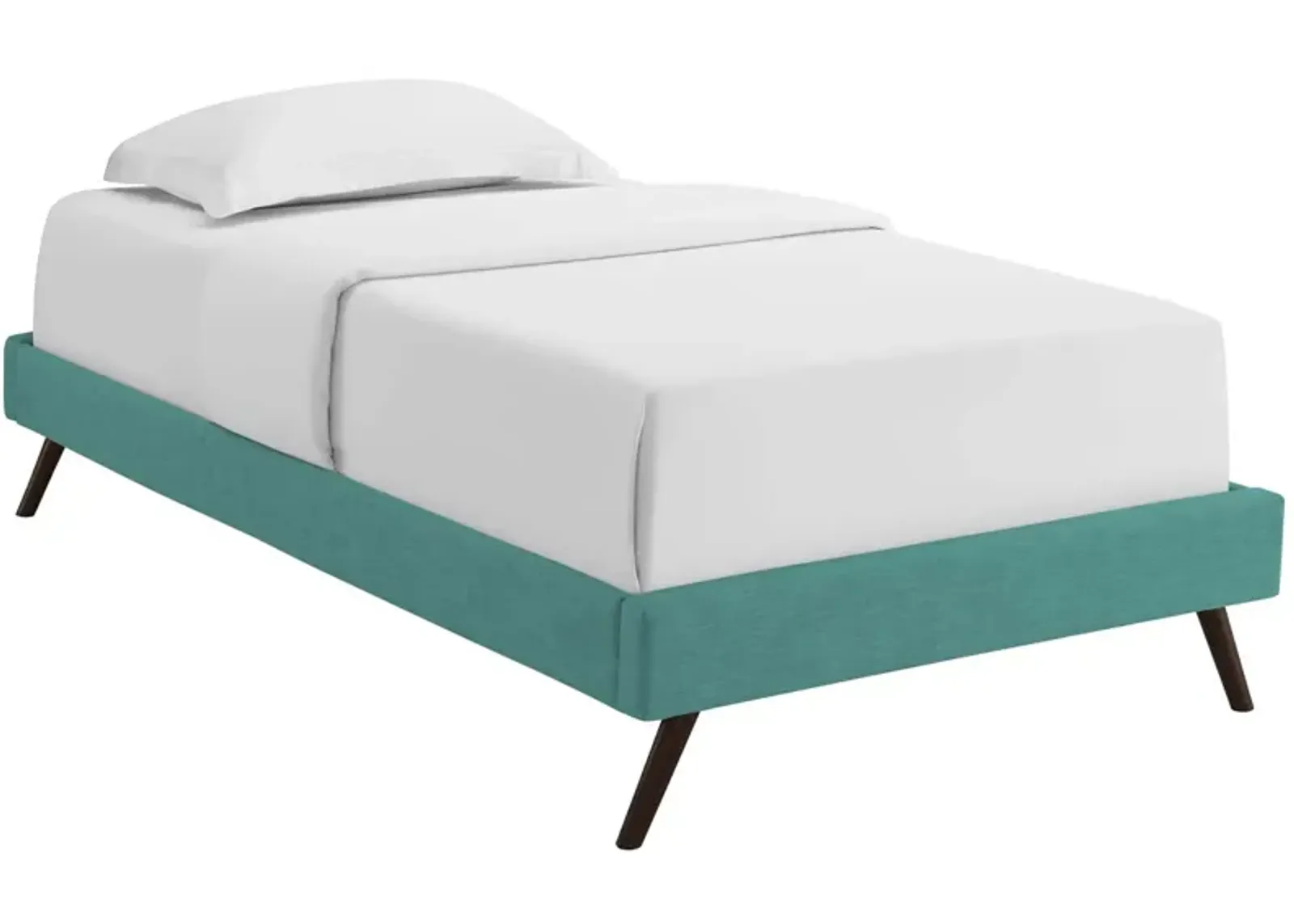 Modway - Loryn Twin Fabric Bed Frame with Round Splayed Legs