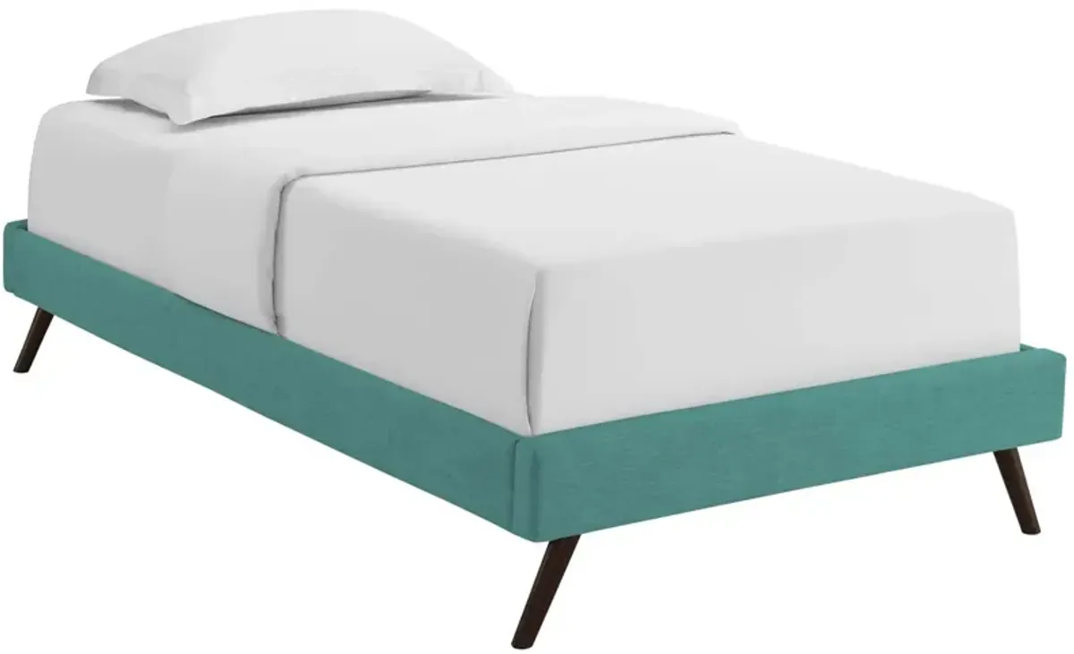 Modway - Loryn Twin Fabric Bed Frame with Round Splayed Legs