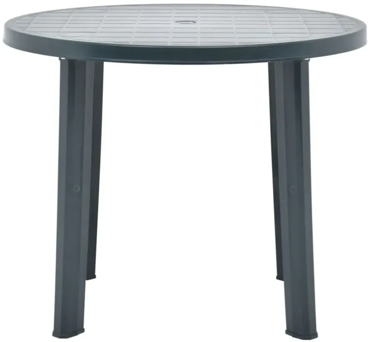 vidaXL Garden Table Green 35" Plastic