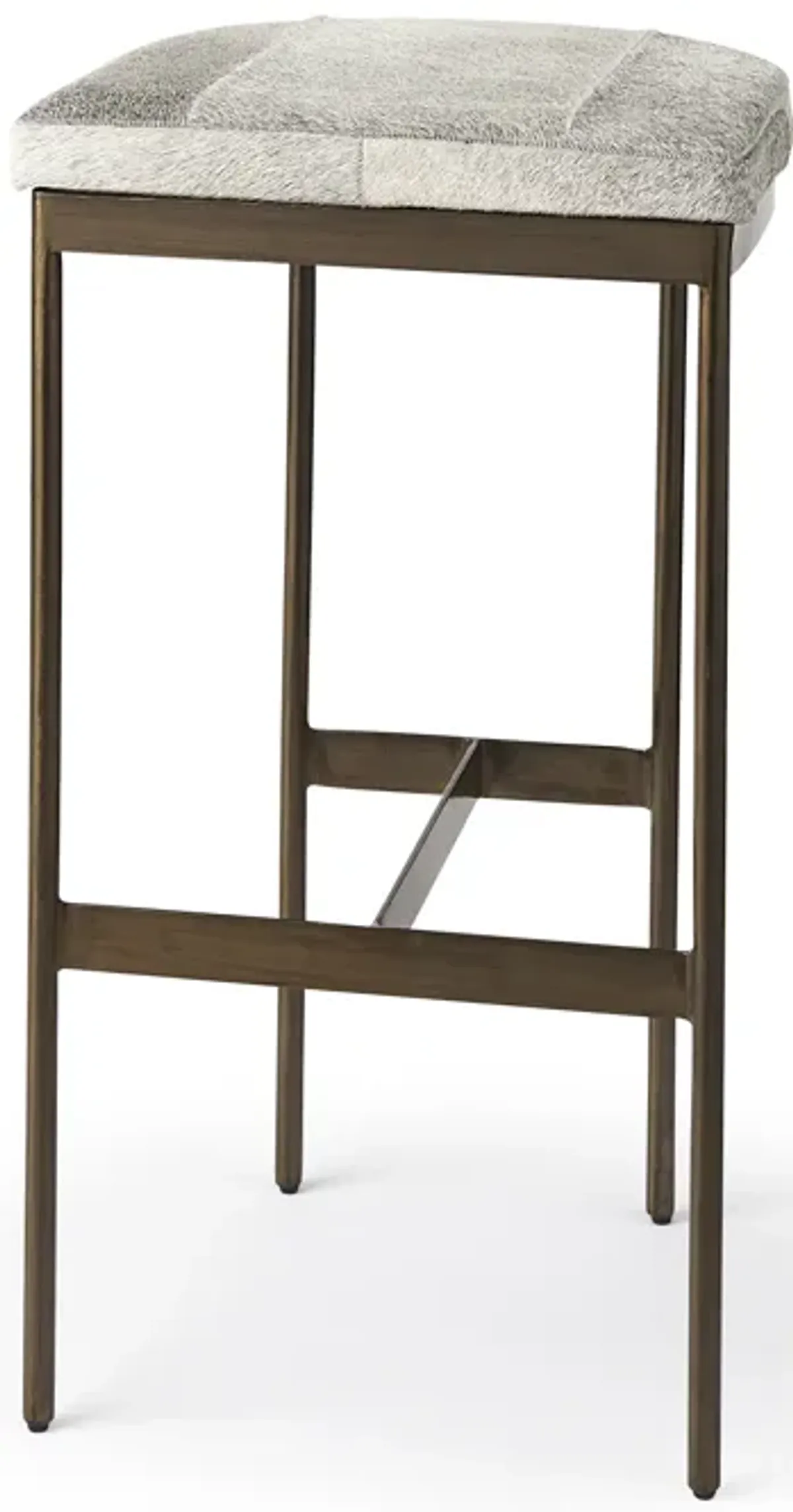 Millie Cow Hide Seat Stool