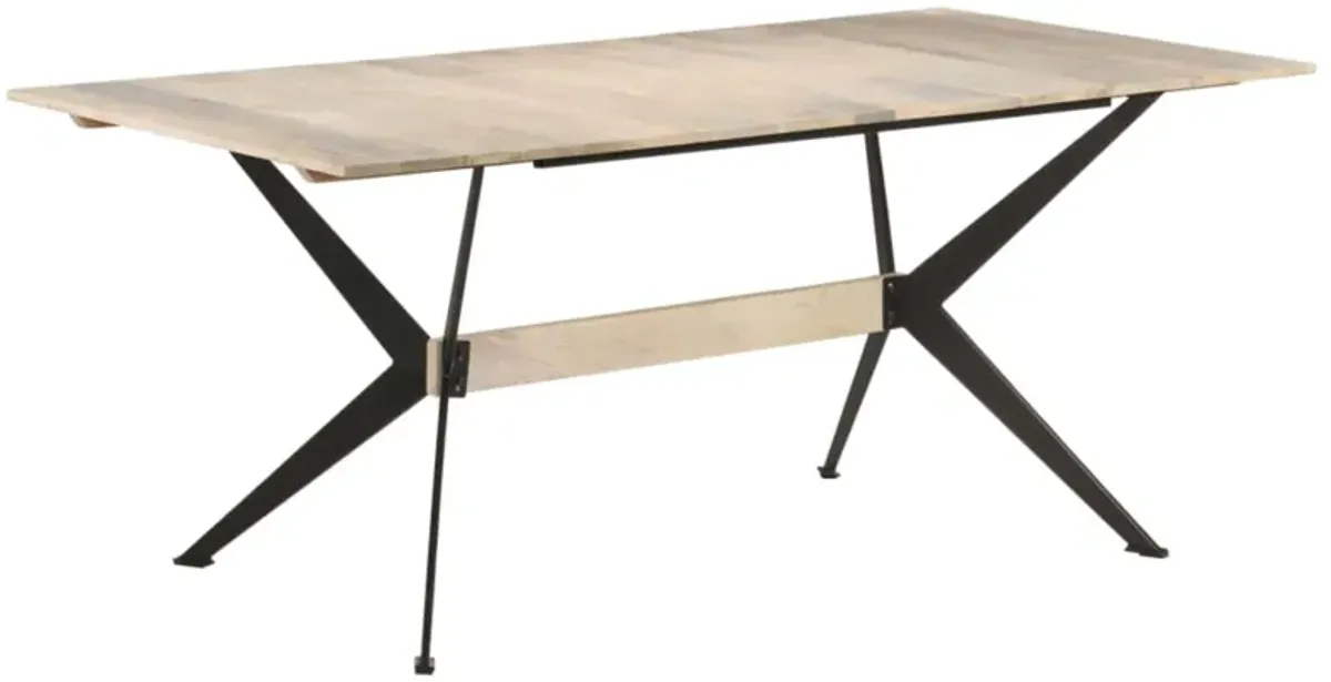 vidaXL Dining Table 70.9"x35.4"x29.9" Solid Mango Wood