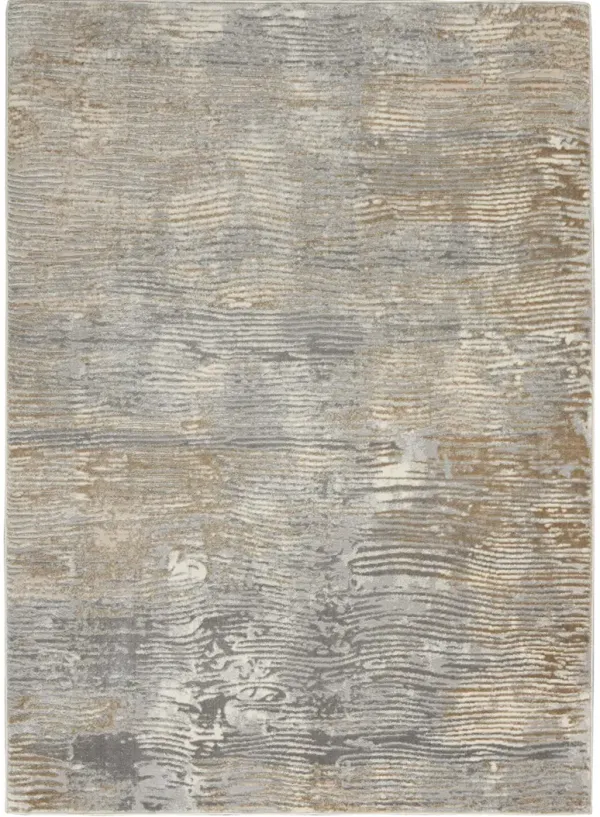 Solace SLA01 Gray/Beige 5'3" x 7'3" Rug