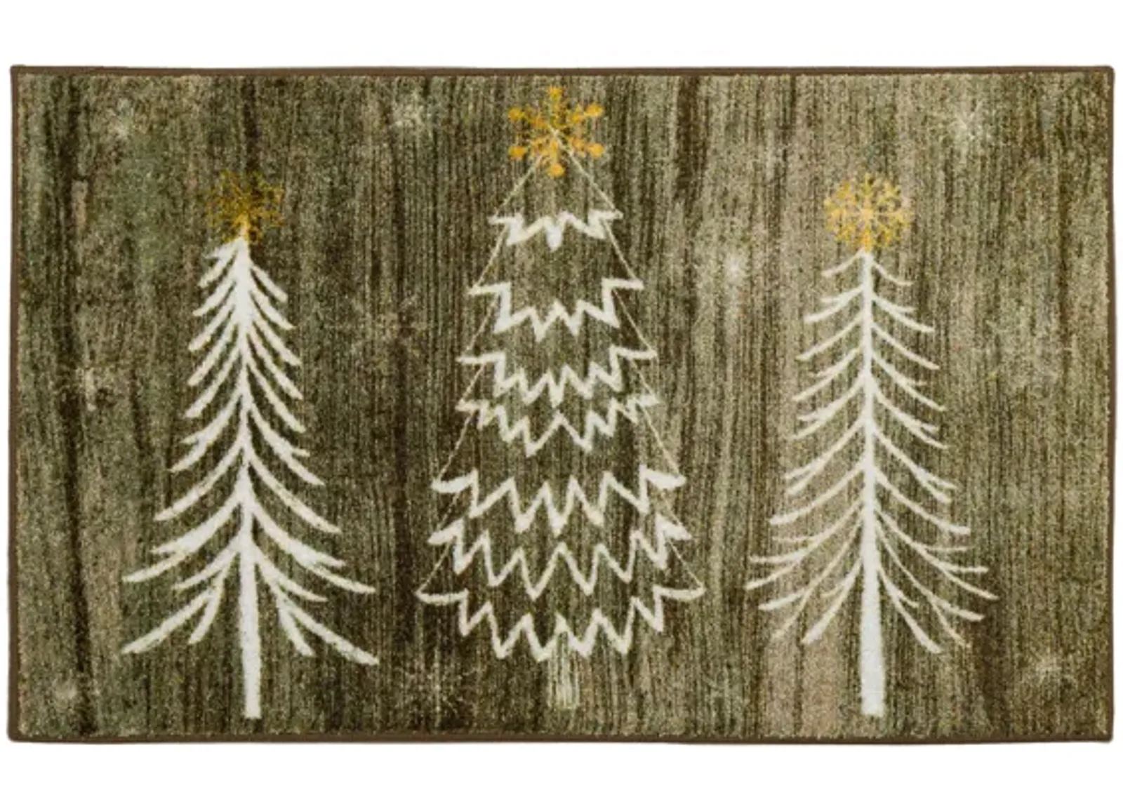 Barnwood Wonderland Driftwood 2' x 3' 4" Kitchen Mat