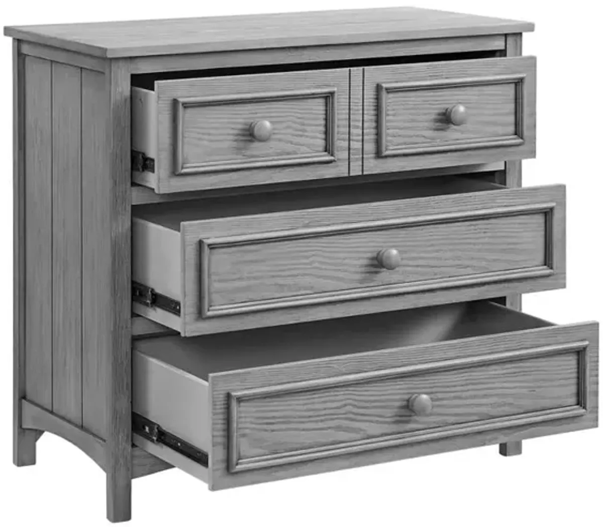 Oxford Baby Bennett 3 Dr (Fa) Dresser Rustic Gray