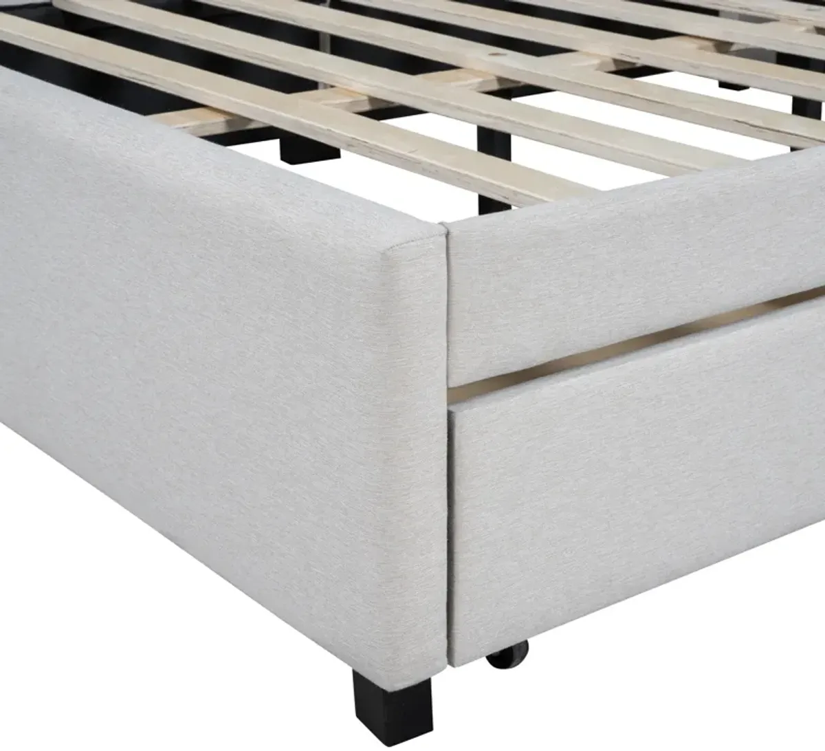 Merax Upholstered Daybed with 2 Storage Drawers