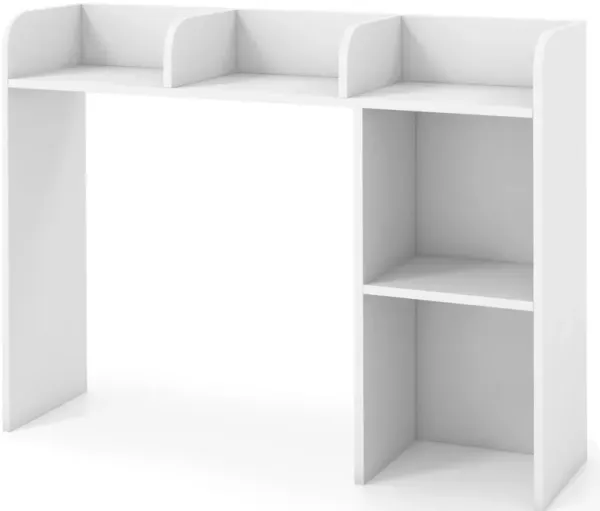 3-Tier Multipurpose Desk Bookshelf with 4 Shelves