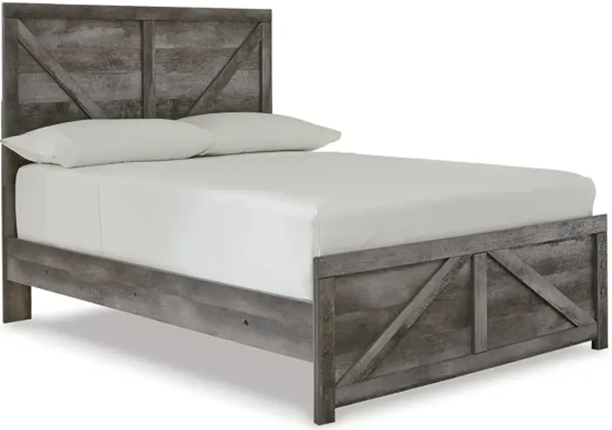 Full Crossbuck Panel Bed