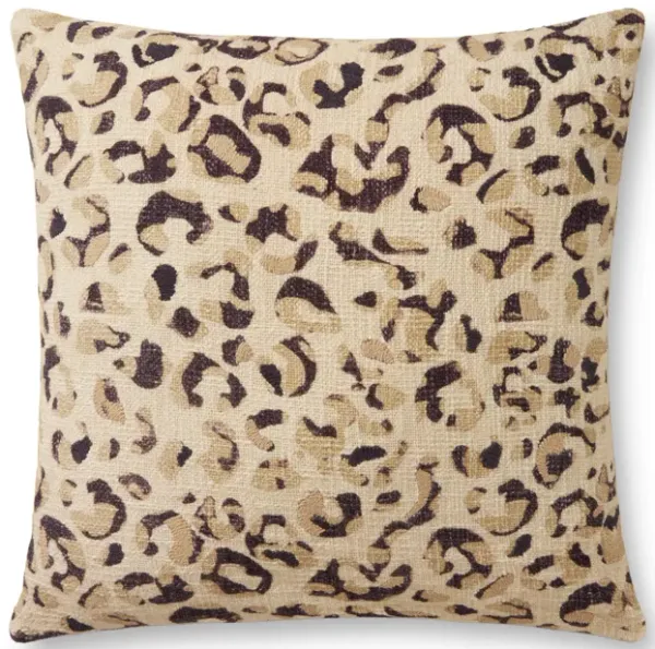 PLL0056 Ivory/Black 22"x22" Down Pillow