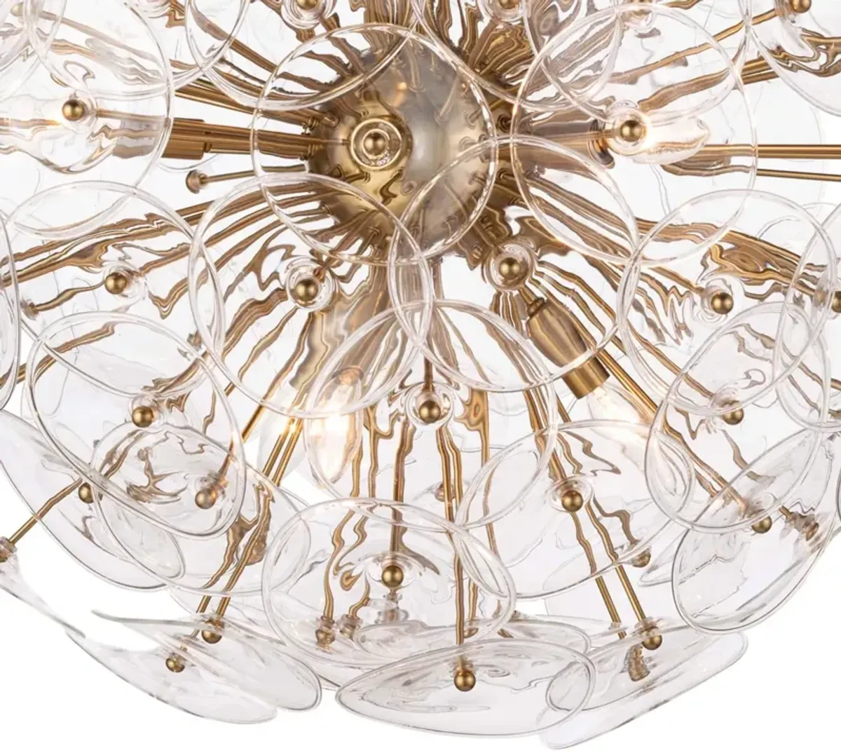 Poppy Glass Chandelier Small