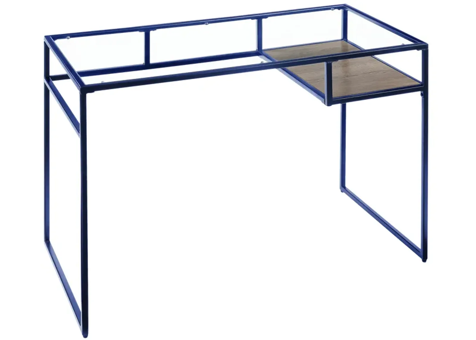 ACME Yasin Writing Desk, Blue & Glass