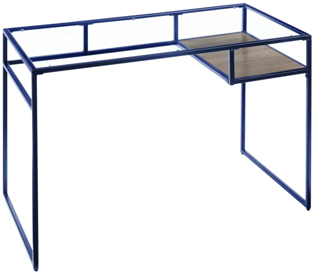 ACME Yasin Writing Desk, Blue & Glass