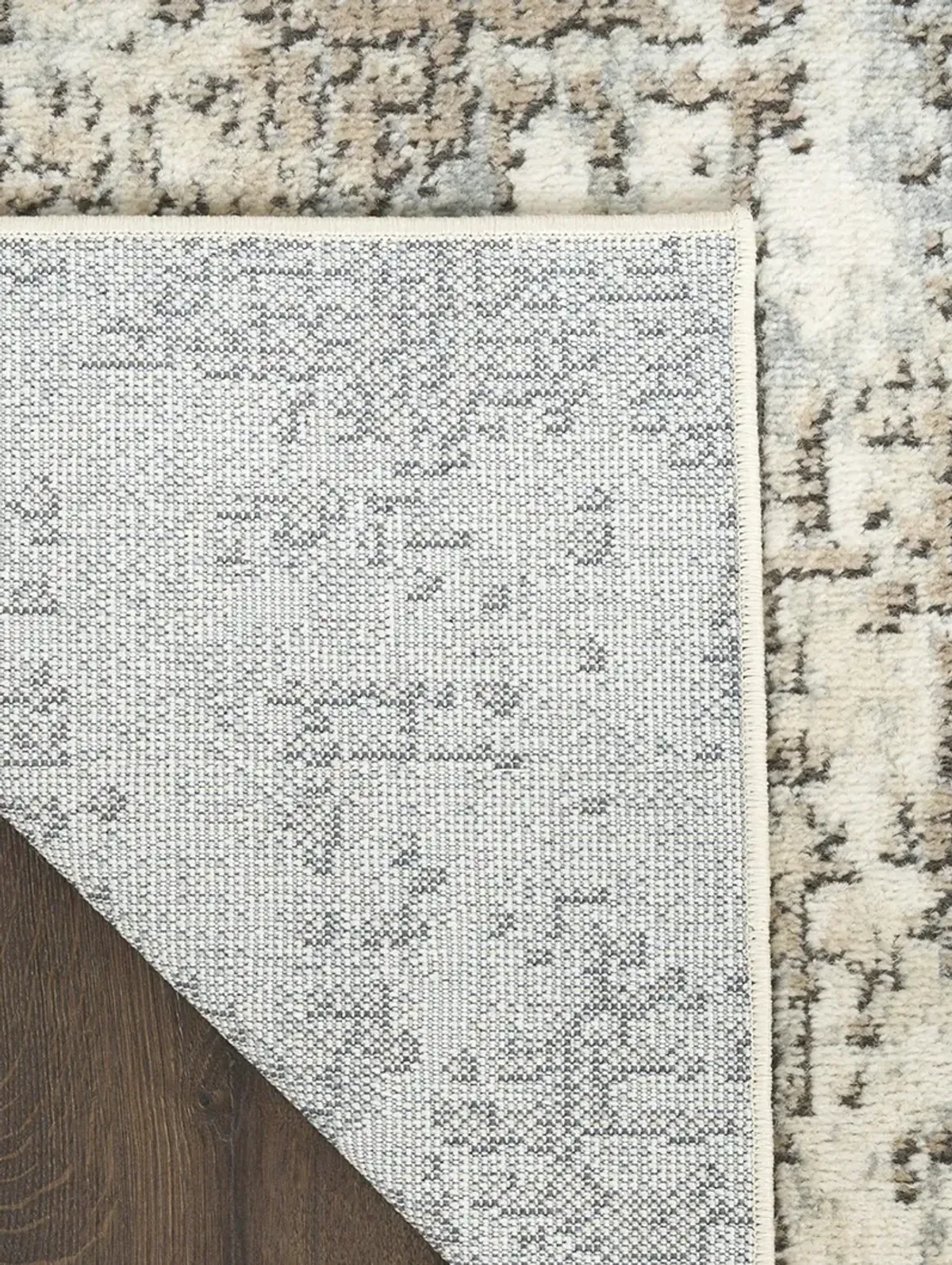 Quarry QUA17 Ivory/Beige 2'2" x 7'6 Rug