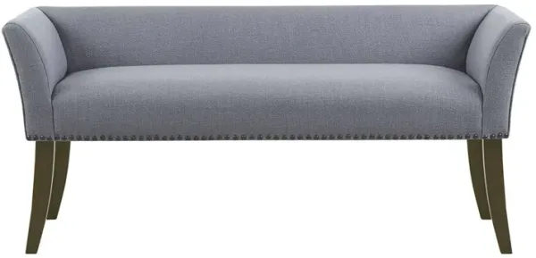 Gracie Mills Greta Solid Wood Accent Bench with Upholstered Seat and Back