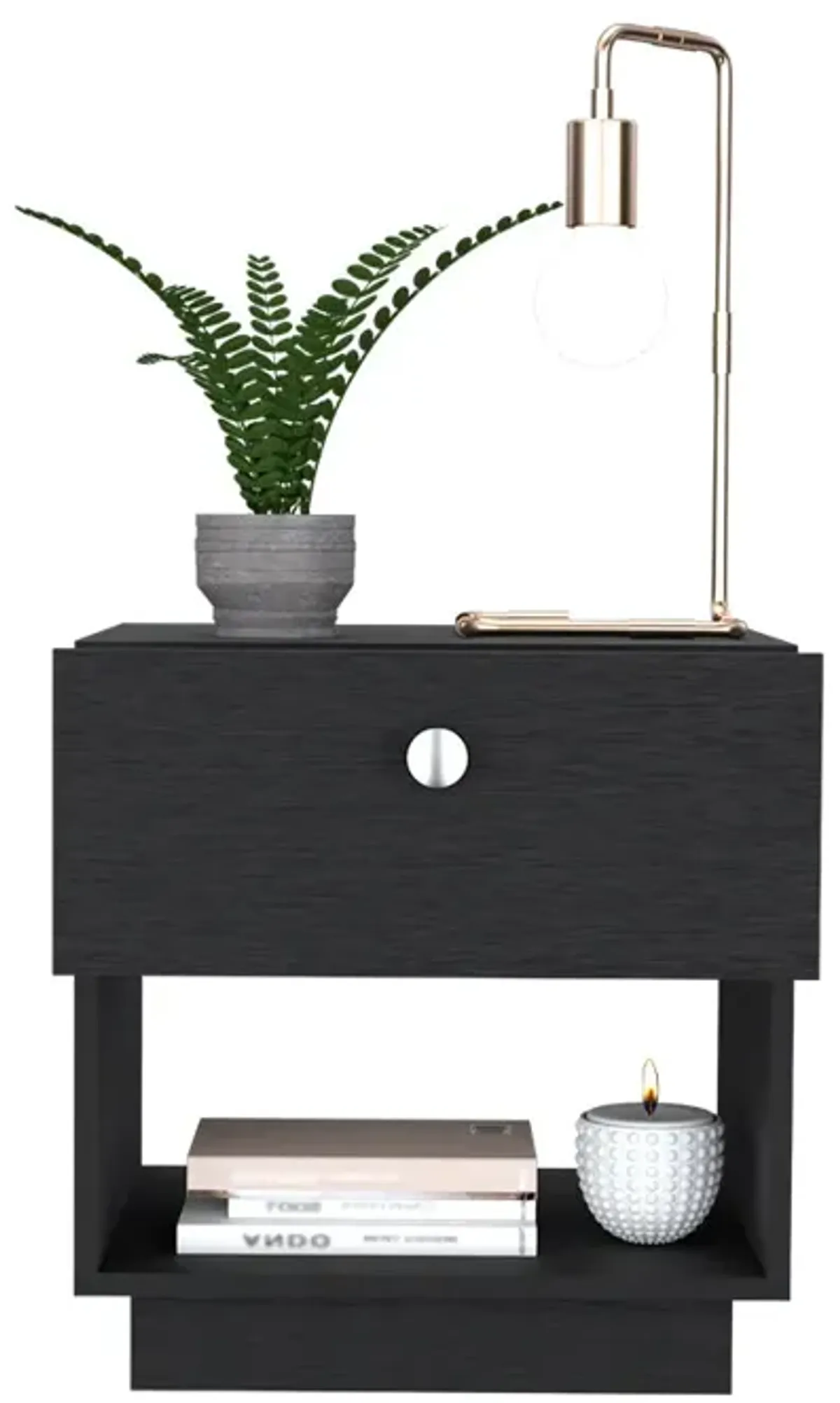 Nightstand Viliigili , Bedroom, Black