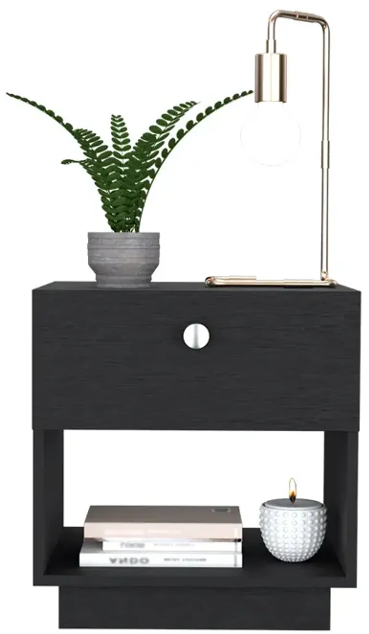 Nightstand Viliigili , Bedroom, Black