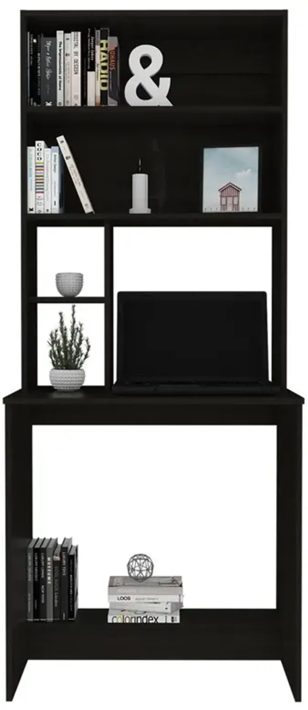 Xalo Computer Hutch Desk In Black