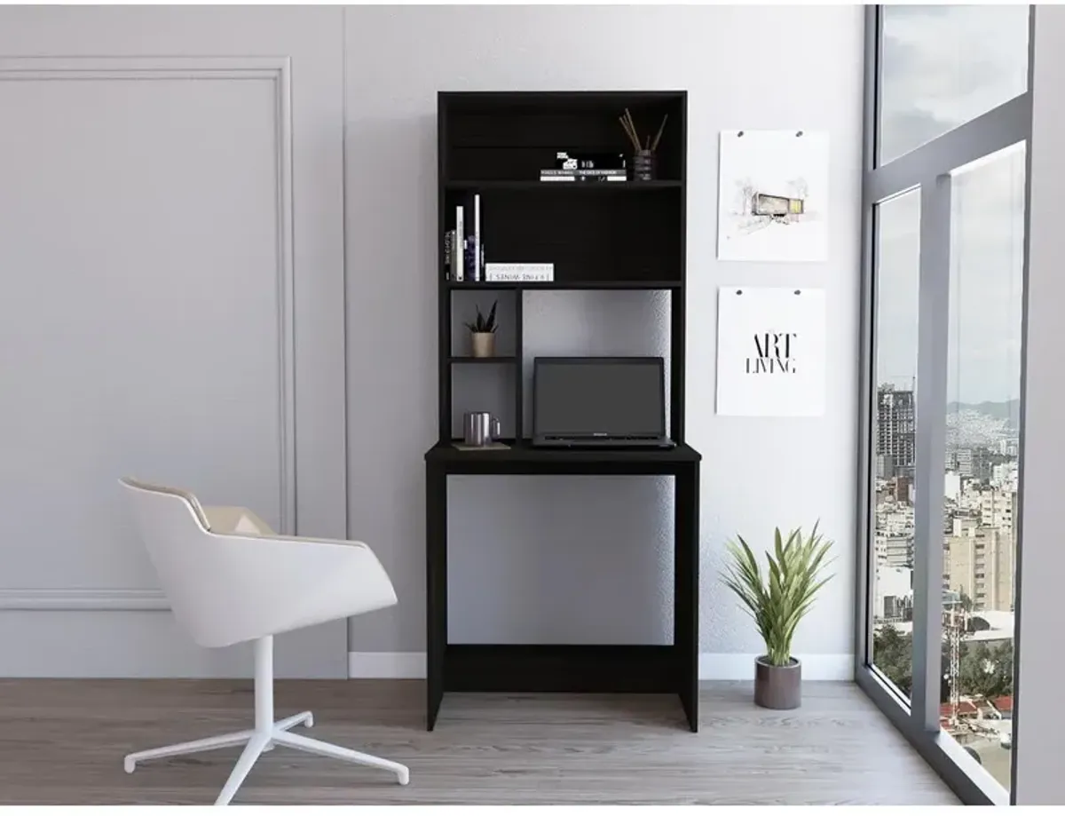 Xalo Computer Hutch Desk In Black