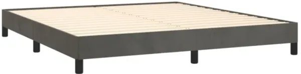 vidaXL King Size Bed Frame in Dark Gray Velvet | Comfortable Sleep Support | Modern Design