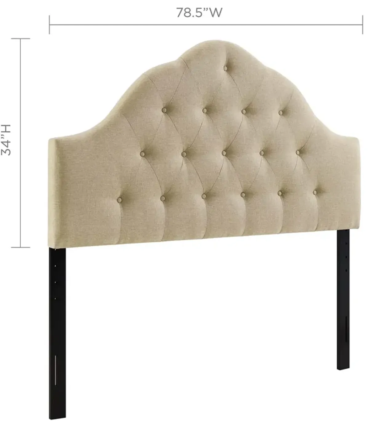 Modway - Sovereign King Upholstered Fabric Headboard