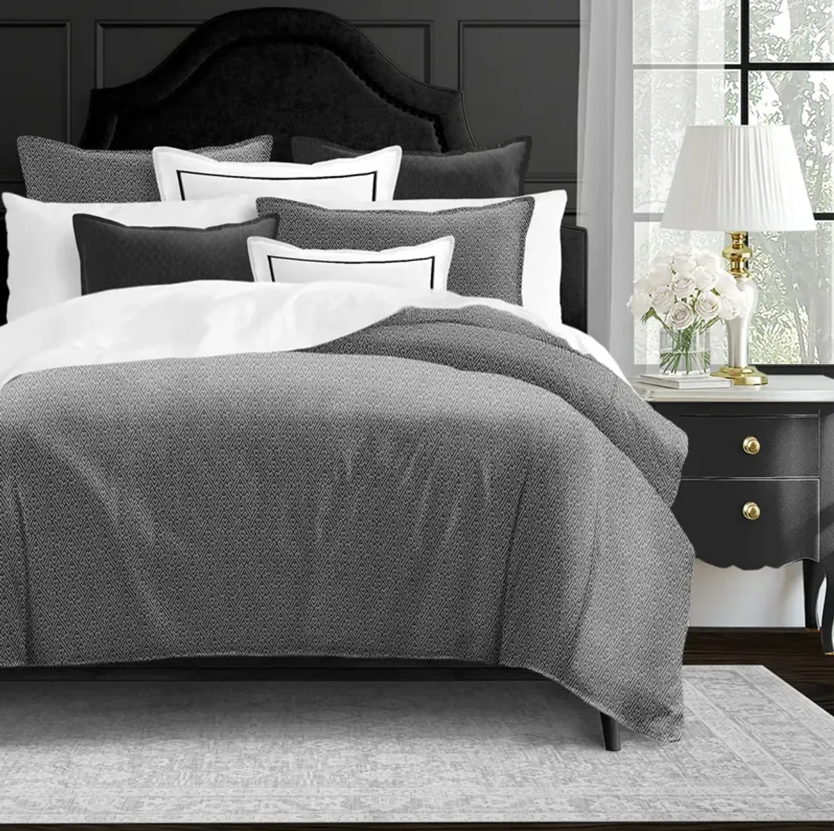 6ix Tailors Fine Linens Halifax Granite Comforter Set