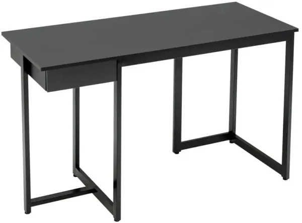 48" Computer Desk with Metal Frame and Adjustable Pads