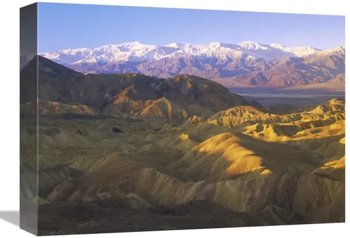Looking at Panamint Range over the Furnace Creek playa from Zabriskie Point, Death Valley National Park, California-Canvas Art-16x12