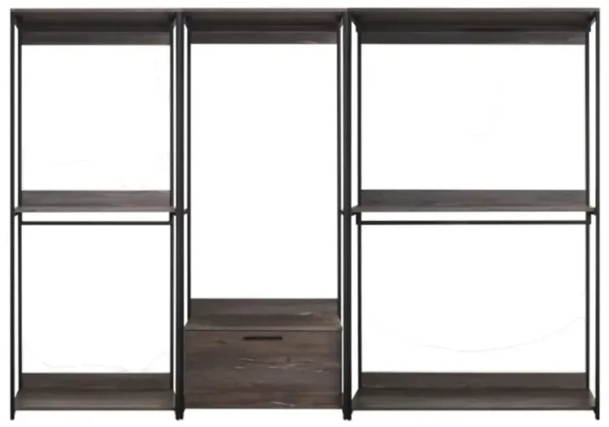 FC Design Klair Living Wood Walk-in Closet System