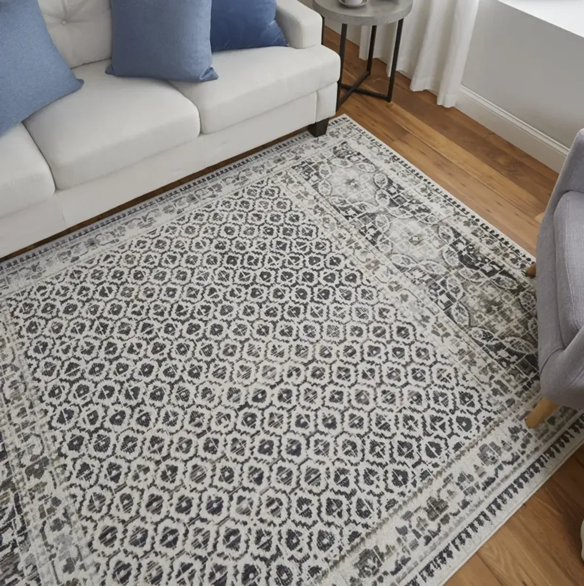 Kano 3874F Ivory/Taupe/Gray 2'2" x 3' Rug