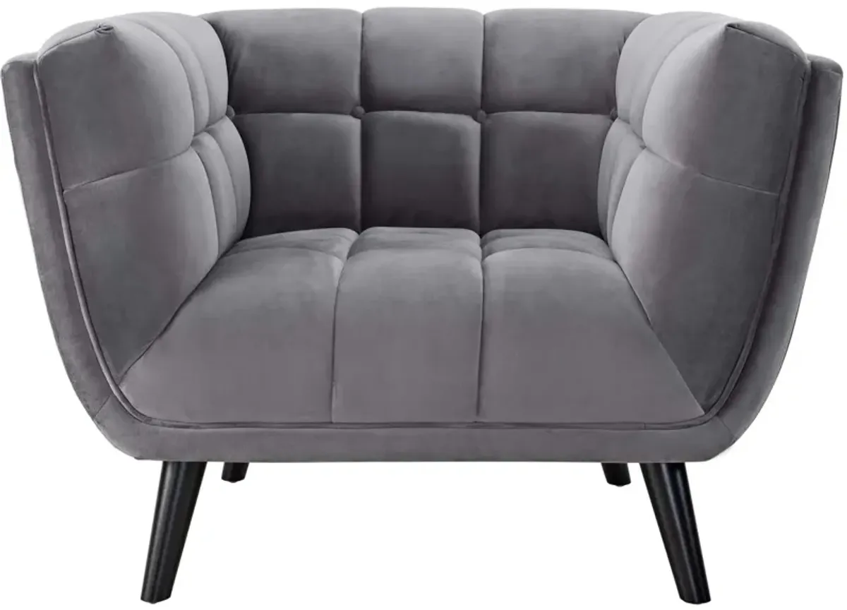 Bestow Performance Velvet Armchair EEI-2733-NAV