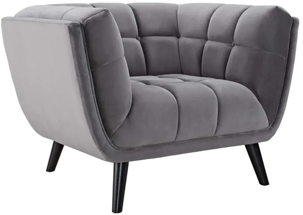 Bestow Performance Velvet Armchair EEI-2733-NAV