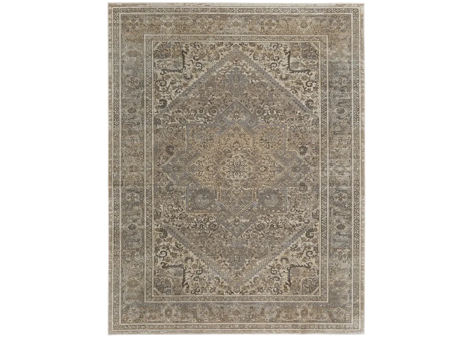 Celene 39KXF Tan/Brown/Ivory 7'9" x 10' Rug