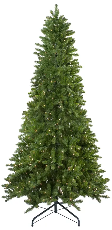 10' Pre-Lit Slim Eastern Pine Artificial Christmas Tree - Clear Lights