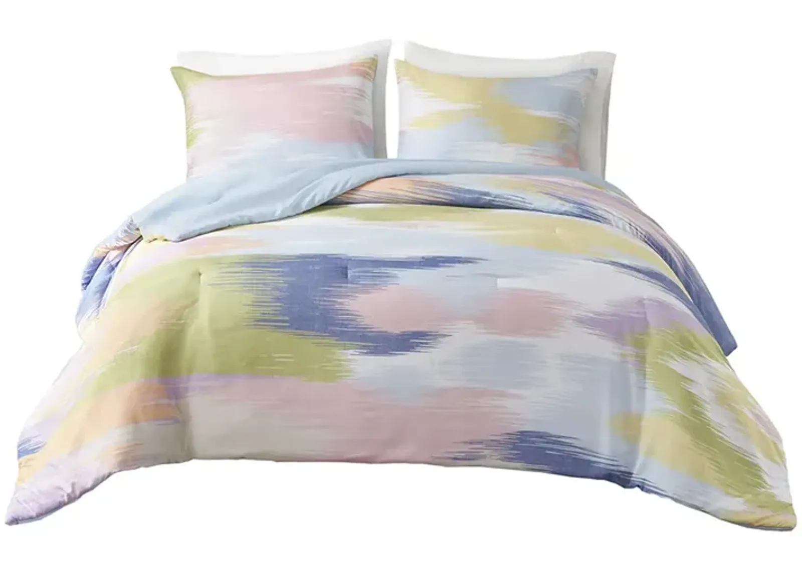 Gracie Mills Eira Abstract Brushstroke Modern Comforter Set