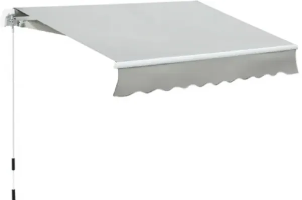 All-Weather Retractable Awning Durable Sun & Rain Shade for Home & Café