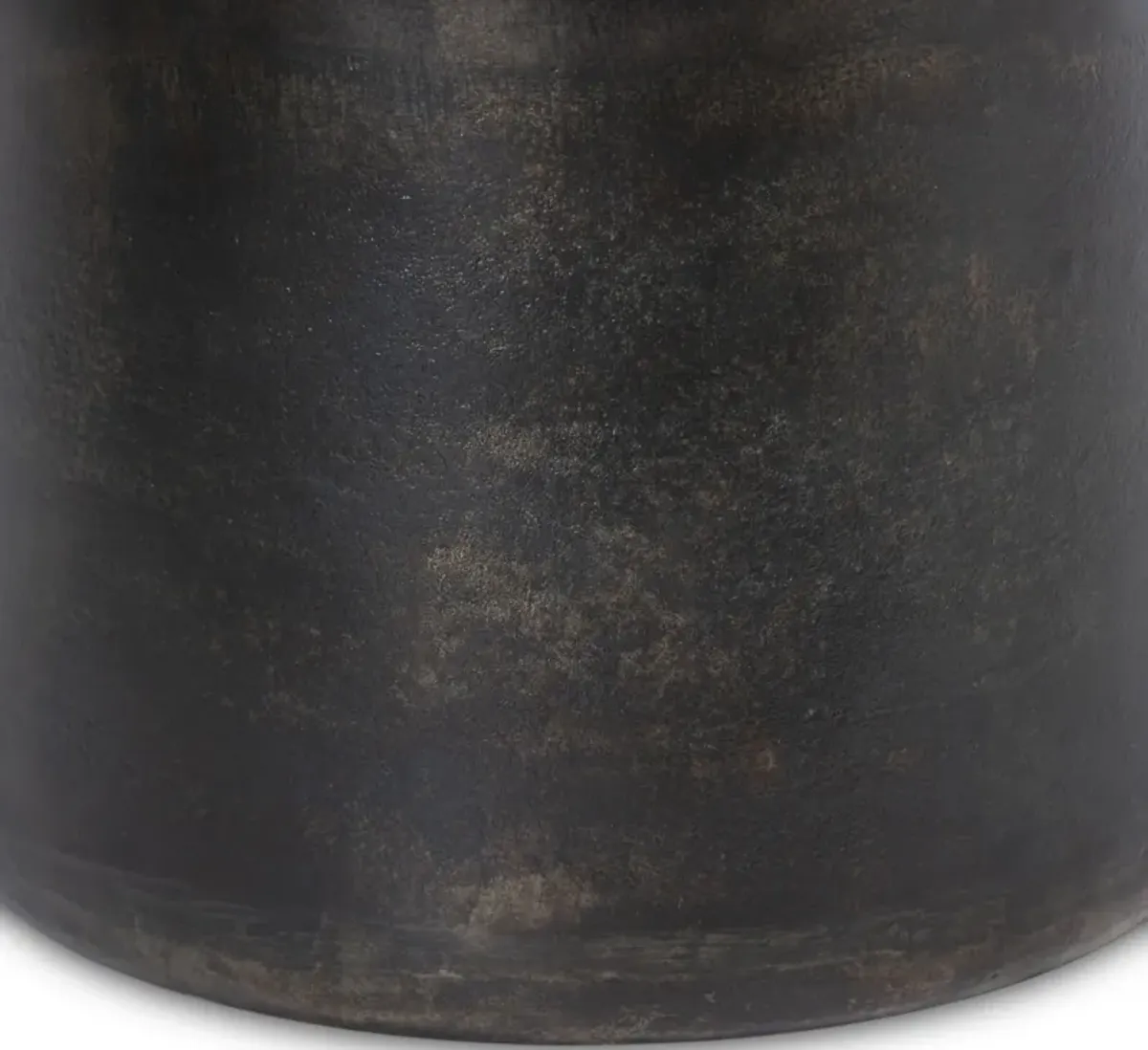 Paz Distressed Bronze Outdoor End Table