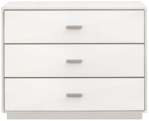 Wynn Shagreen Nightstand 3-Drawer Nightstand